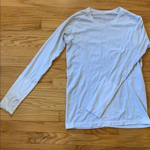 lululemon swift tech white longsleeved shirt